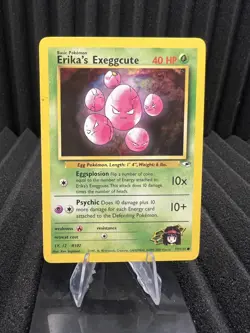 Erika's Exeggcute 77/132 - Gym Heroes Unlimited Edition - WOTC Pokemon Card LP - Image 1