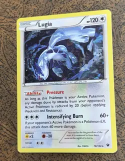 Lugia 78/124 Fates Collide Rare Holo Pokemon Card - Image 1