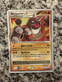 Rhyperior Lv.X DP29 Black Star Promo Ultra Holo Pokemon Card - Image 1