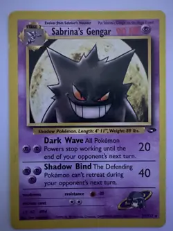 Pokemon TCG Sabrina's Gengar Gym Challenge 29/132 Non-Holo Rare HP Vintage WOTC - Image 1