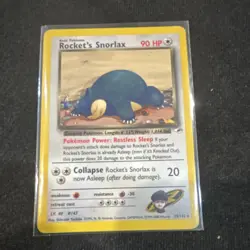 Pokemon Rocket's Snorlax Team Rocket Card 33/132 English TCG Basic 90 HP 2000 - Image 1
