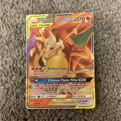 Pokemon Charizard & Braixen GX 22/236 Cosmic Eclipse Ultra Rare Holo 270 HP Card - Image 1