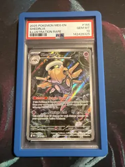 Pokemon MEG EN Shedinja Illustration Rare #144 PSA 10 GEM MT Mega W/Guard - Image 1