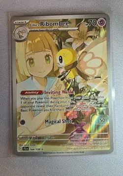 Lillie's Ribombee Journey Together 164/159 Illustration Rare 2025 Pokemon TCG NM - Image 1
