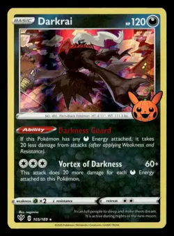 Pokemon Darkrai #105/189 tcg Near Mint or Better - Image 1