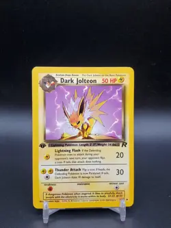 Dark Jolteon 38/82 Team Rocket 1st Edition NM Pokemon Card - Image 1