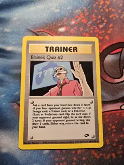 POKEMON TCG - BLAINE'S QUIZ #2 - 111/132 - GYM CHALLENGE - LIGHTLY PLAYED - Image 1