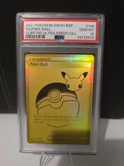Pokemon TCG Poke Ball SWSH146 SWSH: Sword & Shield Promo Full Art Holo PSA 10 - Image 4