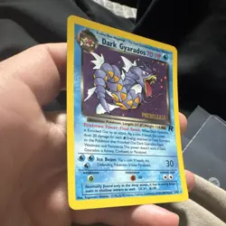 POKEMON TCG WOTC TEAM ROCKET DARK GYARADOS #8/82 PRERELEASE HOLO 2000 70HP - Image 2