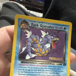 POKEMON TCG WOTC TEAM ROCKET DARK GYARADOS #8/82 PRERELEASE HOLO 2000 70HP - Image 3