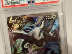2022 Pokemon Silver Tempest FA Full Art Lugia V #186/195 PSA 9 - Image 4
