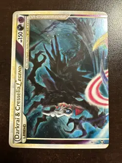 Darkrai & Cresselia Legend 99/102 Pokemon TCG LP (back Scratches) - Image 1