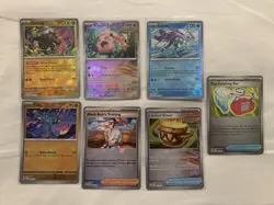 Pokemon Prismatic Evolutions Poke Ball Reverse Holo lot x7 total - Image 1