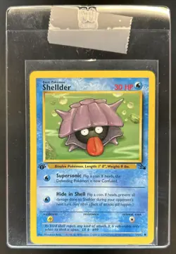 1999 Pokemon Fossil 1st Edition Shellder #54/62 - Image 1