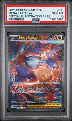 2025 POKEMON MEG EN-MEGA EVOLUTION #181 MEGA LATIAS EX PSA 10 - Image 1