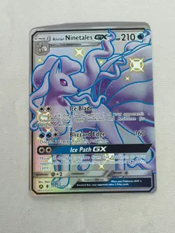 Pokemon Alolan Ninetales GX Full Art Hidden Fates: Shiny Vault SV53/SV94 - Image 1