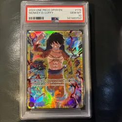 English One Piece 2024 OP09 Monkey D. Luffy #119 SEC Rare PSA 10 Gem Mint - Image 1
