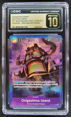 2024 ONE PIECE ONIGASHIMA ISLAND ALT ART ST04-017 CGC 10 PRISTINE RC7 - Image 1