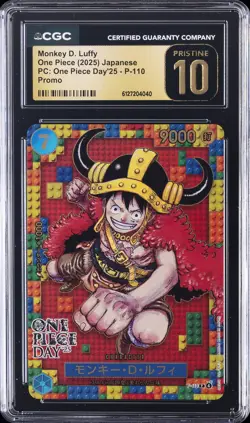2025 ONE PIECE PC: ONE PIECE DAY '25 JPN PROMO MONKEY D. LUFFY CGC 10 PRISTINE - Image 1