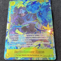 Bandai One Piece OP12 Bartholomew Kuma OP12-119 SEC Secret Rare Holo - Image 1