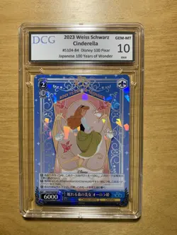 2023 Weiss Schwarz Disney 100 Yrs of Wonder Cinderella JPNS104-084R DCG 10 GM MT - Image 1