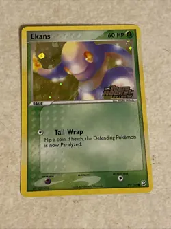 Ekans 55/109 EX Team Rocket Returns Reverse Holo Common Stamped Pokemon Card - Image 1