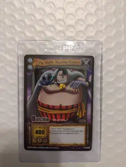 Bandai One Piece CCG Card Butchie The Mighty Meowban Brothers Holo Quest Begins - Image 1