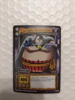 Bandai One Piece CCG Card Butchie The Mighty Meowban Brothers Holo Quest Begins - Image 2