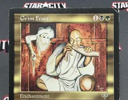 MTG Grim Feast- DAMAGED -Mirage Magic the Gathering Card #265 - Image 3