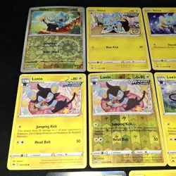 Shinx Luxio Luxray Pokemon TCG Mixed 11 Card Lot NM Holo Reverse Holo + NM - Image 3