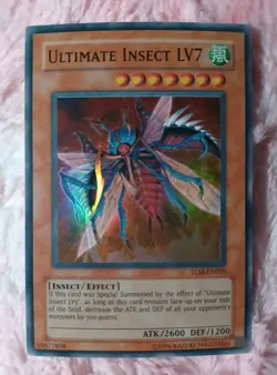 Yu-Gi-Oh! Ultimate Insect LV7 Super Rare TLM-EN010 Card The Lost Millennium - Image 1