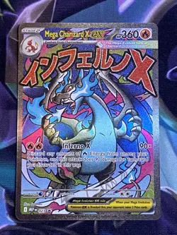 Mega Charizard x EX 023 Me: Mega Evolution Promo Holo Pokemon Card Near Mint - Image 1