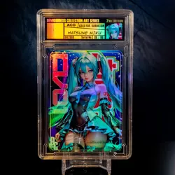 Hatsune Miku CV01 Waifu Trading Card SLAB Encased #08/99 Demigoddess Collection - Image 1