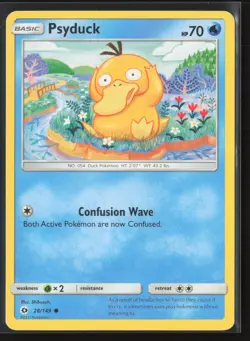 Psyduck Common SM Base Set 28/149 LP Pokemon Card - Image 1