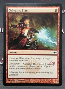 MTG Galvanic Blast- STAMPED -Scars of Mirrodin Magic the Gathering Card #091 - Image 1