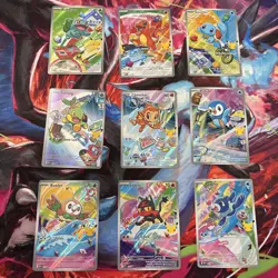 Pokemon 2026 First Partner Illustration Collection Series 1 Promos Set 9 Cards - Image 1