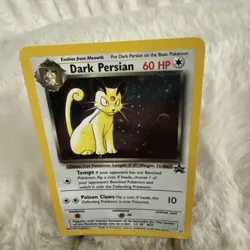 Dark Persian Pokemon Card WOTC Black Star Promo #17 Holo SWIRL 2000 NM - Image 5