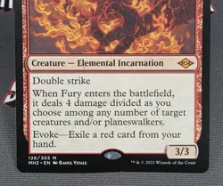 MTG Fury- DAMAGED -Modern Horizons 2 Magic the Gathering Card #126 - Image 4