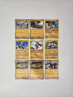 Pokemon Card Lot Of 9 Timburr Gurdurr Conkeldurr Collection Reverse Holo - Image 2