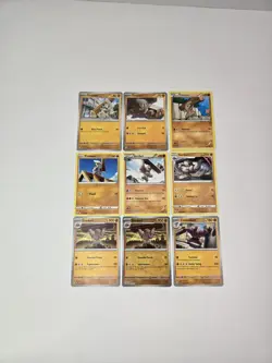Pokemon Card Lot Of 9 Timburr Gurdurr Conkeldurr Collection Reverse Holo - Image 3