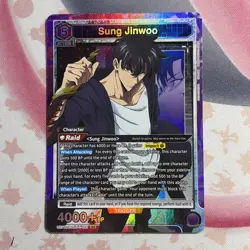 Union Arena Solo Leveling Sung Jinwoo card Super Rare SR UE17BT/SLG-1-021 NM - Image 1