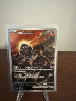 Pokemon TCG Paldean Tauros Scarlet & Violet Paldea Evolved Holo Card 218/193 - Image 1