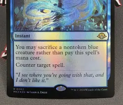 MTG FOIL Flare of Denial- DAMAGED -Modern Horizons 3 Magic Card #062 - Image 4