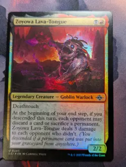 Zoyowa Lava-Tongue - LCI - 0245 - MTG - TCG Card - FOIL - Image 1