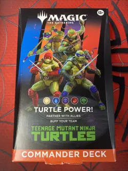 Magic the Gathering Teenage Mutant Ninja Turtles Turtle Power Commander Deck New - Image 1