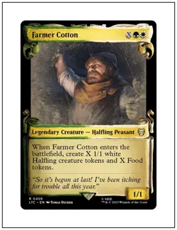 1x Farmer Cotton, Showcase Scrolls, LOTR, Magic MTG NM - Image 1