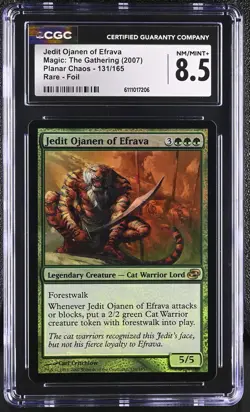 JEDIT OJANEN OF EFRAVA Planar Chaos Foil Rare CGC 8.5 MTG [Nostalgium] - Image 1