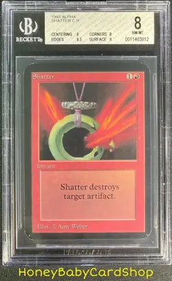 MTG Limited Edition Alpha 1993 Shatter BGS 8.0Q++ NM/MT Old School 93/94 - Image 1