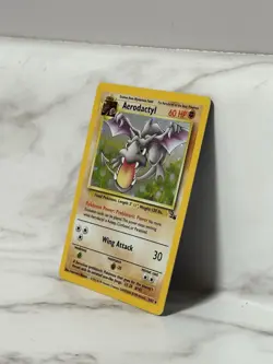 Aerodactyl Holo Rare Pokemon Card - Fossil Set 1/62 1999 Fast Ship Lightly Used - Image 2