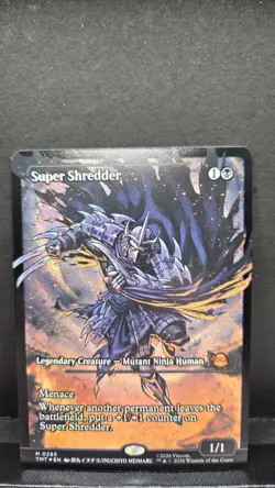 Super Shredder (Showcase) - M - 285 - MTG: Teenage Mutant Ninja Turtles -Foil NM - Image 1